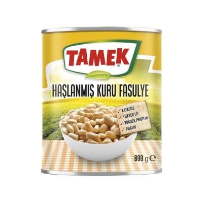 Tamek Haşlanmış Fasulye 800 G