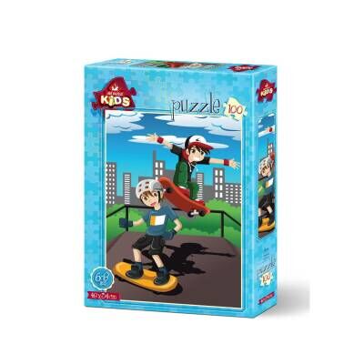 Art Kids 100 Parça Puzzle Kaykay