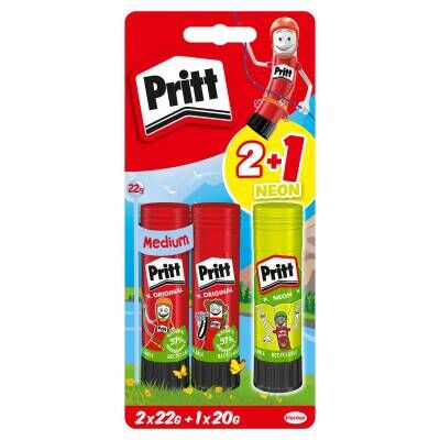 Pritt Heros Stick (Pink & Green)  2 x 22 G + 1 x 20 G