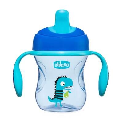 Chicco Yarı Yumuşak Uçlu Bardak 6 Ay+ Mavi