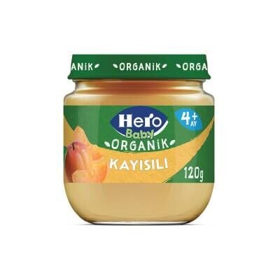 Hero Baby Organik Kayısılı Kavanoz Mama 120 G