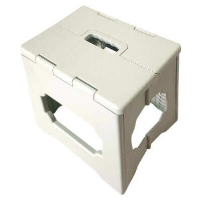 Farist Garden Katlanır Tabure Beyaz 30 Cm