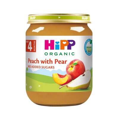 Hipp Organik Armutlu Şeftali Püresi 125 G