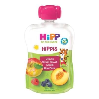Hipp Organik Orman Meyveli Şeftalili Elma Püresi 100 G