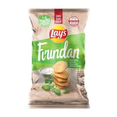 Lay’s Fırından Yoğurt ve Mevsim Yeşillikli Patates Çerezi Süper Boy 110 G