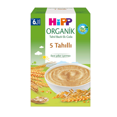 Hipp Organik 5 Tahıllı Kaşık Maması 200 G