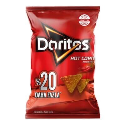 Doritos Hot Corn Acı Biberli Mısır Cipsi Parti Boy 180 G