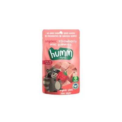 Humm Organic Organik Glutensiz Çilekli Mini Küpler 30G