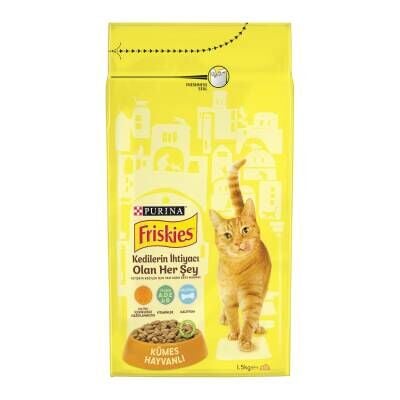 Friskies Yetişkin Kümes Hayvan Kuru Kedi Maması 1.5 Kg