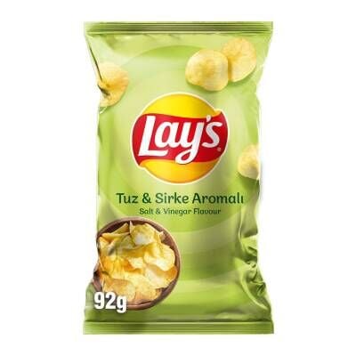 Lay’s Tuz ve Sirke Aromalı Patates Cipsi Süper Boy 95 G
