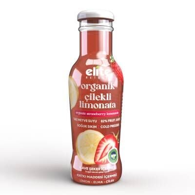 Elite Naturel Organik Çilekli Limonata 250 Ml