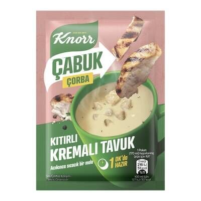 Knorr Çabuk Çorba Kıtırlı Kremalı Tavuk 18 G