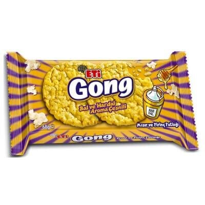 Eti Gong Ballı Hardallı Mısır ve Pirinç Patlağı 68 G