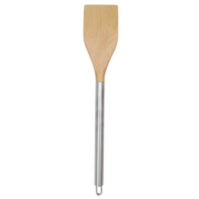 Evmoni Ahşap Uçlu Metal Servis Gereçleri Spatula