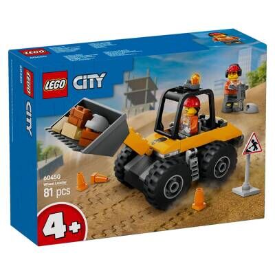 Lego 60450 Sarı Tekerlekli İnşaat Yükleyicisi