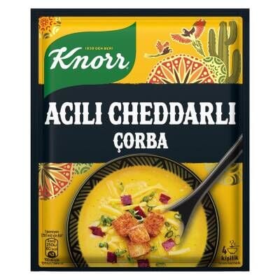Knorr Acılı Cheddarlı Çorba 4 Kişilik 74 G