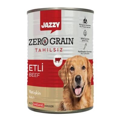 Jazzy Zero Grain Köpek Maması Etli 380 G