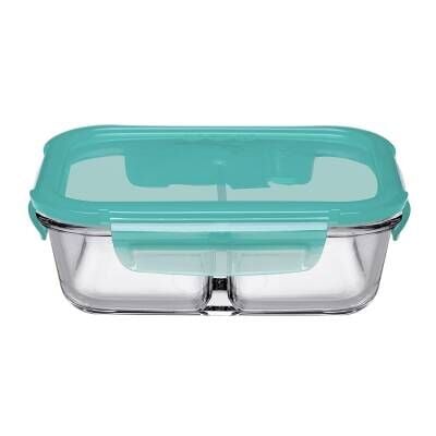 Paşabahçe Lockie&Lock Bölmeli Saklama Kabı Yeşil Kapak 1010 Cc
