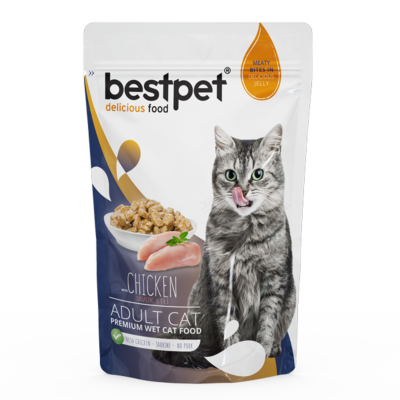 Bestpet Premium Tavuklu Yetişkin Pounch 85 G
