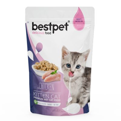 Bestpet Premium Tavuklu Kedi Pouch 85 G