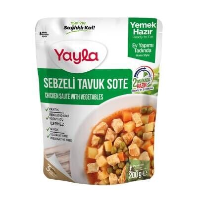 Yayla Sebzeli Tavuk Sote 200 G