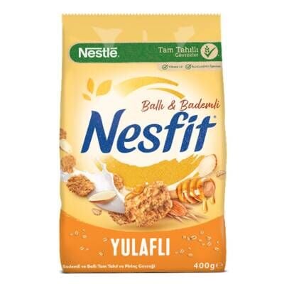 Nestle Nesfit Ballı Bademli Tam Tahıl ve Pirinç Gevreği 400 G