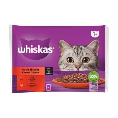 Whiskas Etli Seçim Poşet Yaş Mama 4 x 85 G