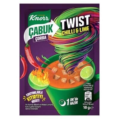 Knorr Çabuk Çorba Twist Chilli Lime 18 G