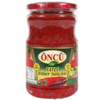 Öncü Biber Salçası Tatlı Cam 700 G