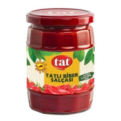 Tat Tatlı Biber Salçası Cam 550 G