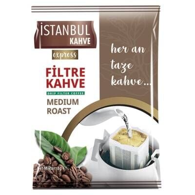 İstanbul Kahve Express Filtre Kahve Medium Rost 8 G