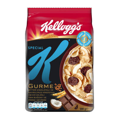 Kellogg's Special K Bitter Çikolatalı ve Kavrulmuş Hindistan Cevizi Dilimli Tam Buğday ve Pirinç Gevreği 300