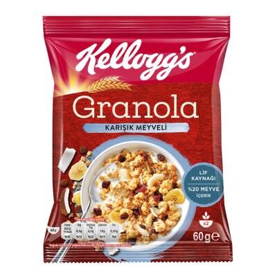Kellogg's Granola Karışık Meyveli 60 G