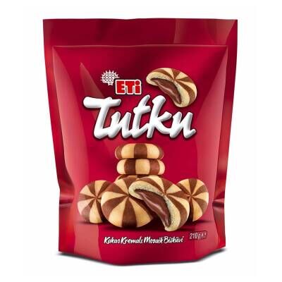 Eti Tutku Torba Kakao Kremalı Mozaik Bisküvi 210 G