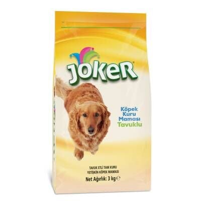 Joker Tavuk Etli Tam Kuru Yetişkin Köpek Mama 3 Kg