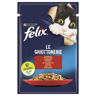 Felix Sığır Etli Yaş Kedi Maması 85 G