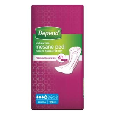 Depend Mesane Pedi Kadın Ekstra 10'lu