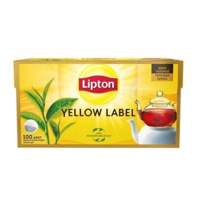 Lipton  Demlik Poşet Çay Yellow Label 100'lü