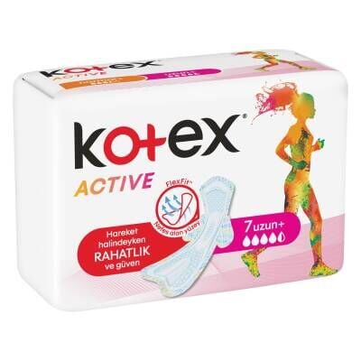 Kotex Active Tekli Uzun 7'li