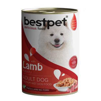 Bestpet Kuzu Etli Yetişkin Köpek Konservesi 400 G