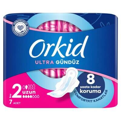 Orkid Ultra Extra Hijyenik Ped Uzun Tekli Paket 7 Ped