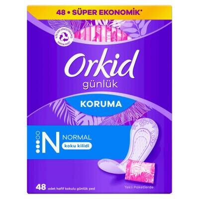 Orkid Günlük Ped Günlük Koruma Dev Ekonomi Paketi 48 Ped (Tekli Paketlerde)