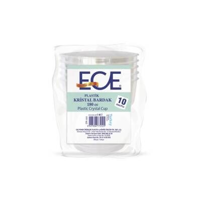 Ece Kristal Bardak 10'lu 180 Cc