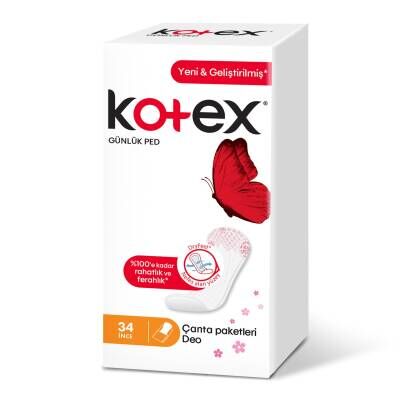 Kotex İnce Günlük Ped Parfumlu 34'lü