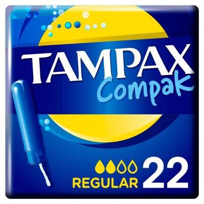 Tampax Compak Regular Aplikatörlü Tampon 22'li