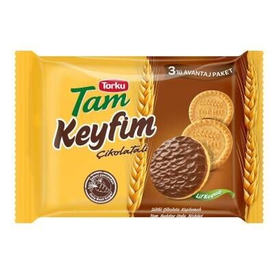 Torku Tam Keyfim Çikolata Kaplamalı Bisküvi 3'lü 84G