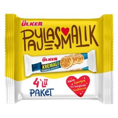 Ülker Kremalı Sandviç Bisküvi 4'lü 244 G