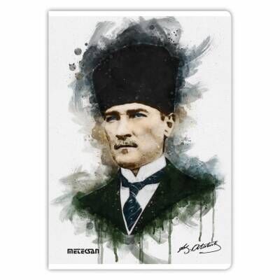 Meteksan Atatürk Baskılı A4 80 Yp Kareli  Defter