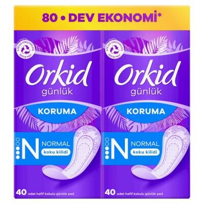 Orkid Günlük Ped Normal Dev Ekonomi Paketi 80 Ped