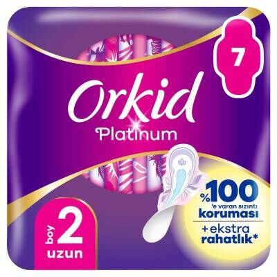 Orkid Platinum Hijyenik Ped Uzun Tekli 7'li